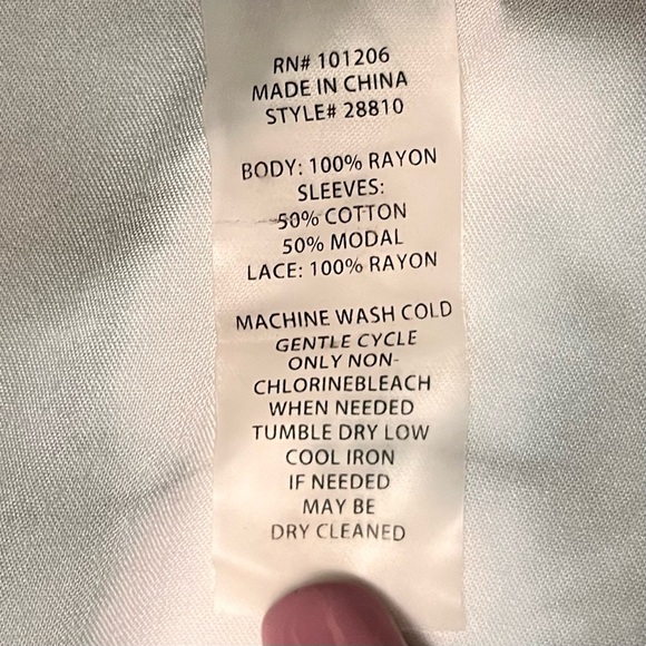 Soft Surroundings Cardigan Duster Womens Large Grey Tie Dye Lace Fringe Festival - Picture 7 of 7